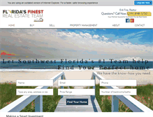 Tablet Screenshot of floridasfinestrealty.com